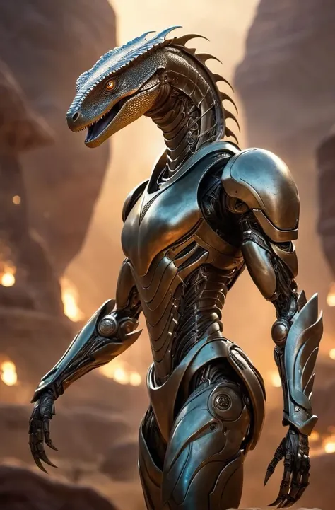 ethereal fantasy concept art of cinematic film still Robot humanoid MIX (monitor lizard:0.8), steel muscle, alien looks, heavy weapon in arm, unreal imagination, alien background . shallow depth of field, vignette, highly detailed, high budget, bokeh, cinemascope, moody, epic, gorgeous, film grain, grainy
. magnificent, celestial, ethereal, painterly, epic, majestic, magical, fantasy art, cover art, dreamy