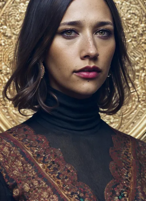 A stunning intricate full color portrait of (sks woman:1), wearing a black turtleneck, epic character composition, by ilya kuvshinov, alessio albi, nina masic, sharp focus, natural lighting, subsurface scattering, f2, 35mm, film grain, <lora:locon_rashida_v1_from_v1_64_32:1.3>