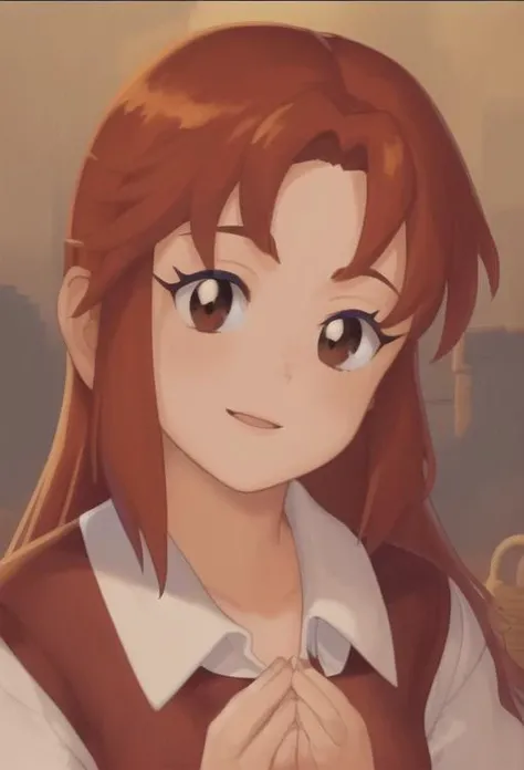 holly \(monster farm\), brown hair, brown eyes,  <lora:holly-10:1>, holly,