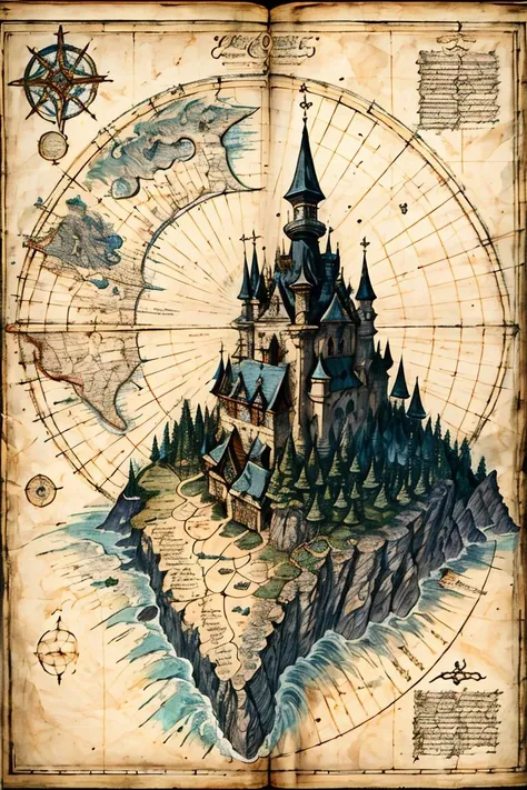 (best quality, high quality, masterpiece:1.2), medieval art, Byzantine, Insular art, <lora:forgotten_pages:1>forgotten_pages a map of castle, text, <lora:detail_slider_v4:1.15>