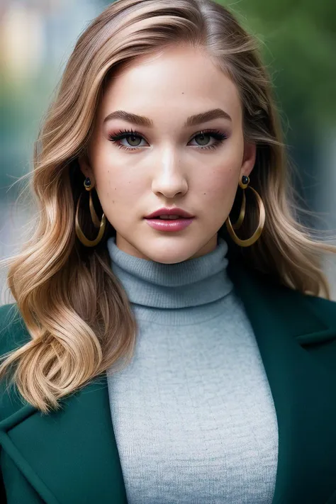 photo of extremely sexy (Ch3rylBl05501-1550:0.99), a woman as a sexy Political Scientist, a model, modelshoot style, (extremely detailed CG unity 8k wallpaper), (Varsity Red coat and Carolina Blue turtleneck:1.2 ), (makeup:1.1), ((walking model catwalk:1.3)), ((fashion show:1.2)), (looking at viewer), (detailed pupils:1.3), (modern outfit:1.2), (closeup), (masterpiece:1.5) (photorealistic:1.1) (bokeh) (best quality) (detailed skin texture pores hairs:1.1) (intricate) (8k) (HDR) (wallpaper) (cinematic lighting) (sharp focus), eyeliner, painted lips, (earrings)