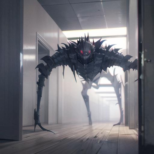 Backrooms - Bacteria / Void Monster / Urban Legend /  Evil Robot / Figurine Medium training