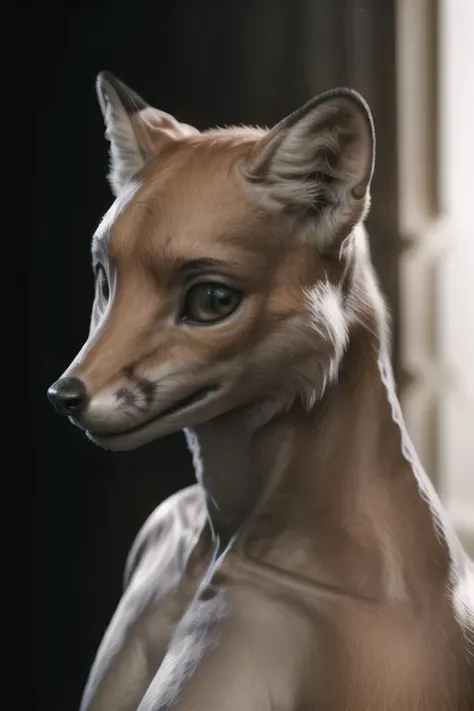 real e621, photorealistic, masterpiece, very bright lighting and bright composition, anthro fox,<lora:dUser_faceless:1>(ecafless:0.2)