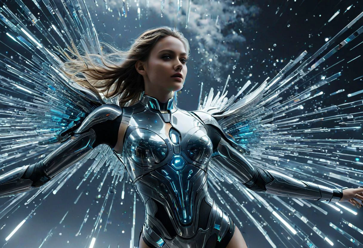 (score_9, result_8_up:1.1), 1angel-like girl ,(masterpiece:1.1), (best quality:1.1), piercing light, (aesthetics:1.1), (low colors:1.2), BREAK,
<lora:-_SDXL_-_holo_effect_V1.0:1>, A futuristic epic scene made of translucent materials and its internal structure is clearly visible, including light-emitting explosions. its precise construction and possible geostructure. Hi-tech and futuristic holographic body scan, bioluminescence, fiber optics, masterpieces, octane rendering, unreal engine,
, intricate details, UHDR, 32K,