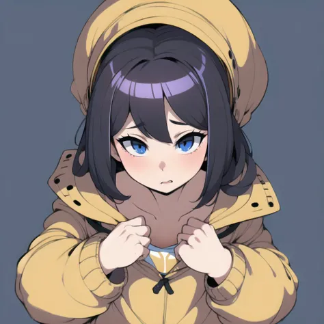 1girl, simple background<lyco:captain_kirb_v1:1.0>
