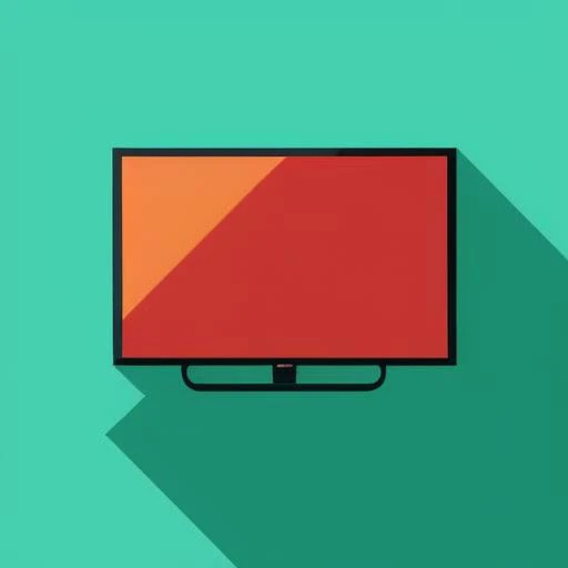 FlatIcon of a flat screen tv on a blue background <lora:flaticon_v1:0.8>