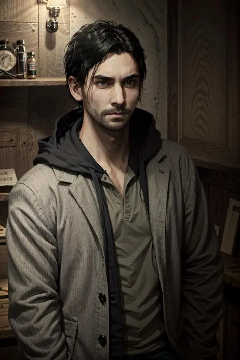 AlanWa, 1boy, male focus, solo, facial hair, black hair, beard, parted lips, realistic, portrait, short hair, hood, black eyes, hood down
<lora:epi_noiseoffset2:1>, <lora:AlanWa:0.8>