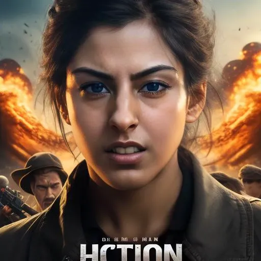 <lora:lenakaurv1:1>, movie poster, action movie, high quality,