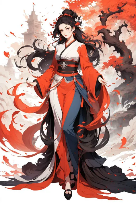 <lora:QingZen:0.7>,5,full body, 1girl, (masterpiece, best quality, high quality, highres, ultra-detailed),