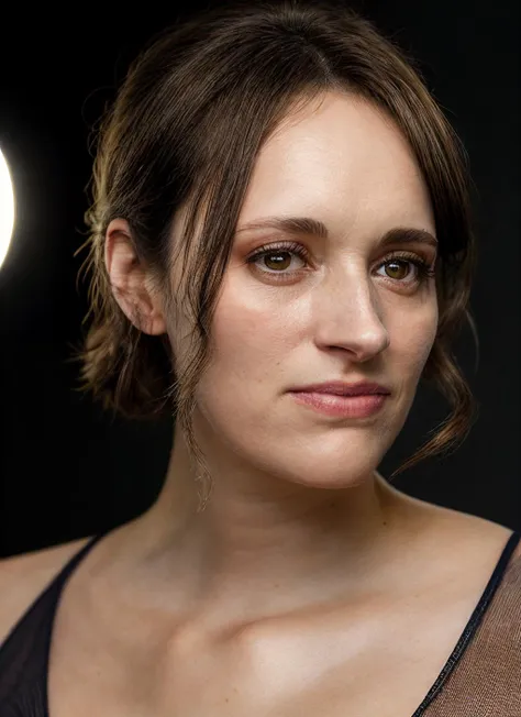 portrait of skswoman, wearing maternity wear , background factory , epic (photo, studio lighting, hard light, sony a7, 50 mm, matte skin, pores, colors, hyperdetailed, hyperrealistic), <lyco:Phoebe Waller-BridgeV3:1.2>