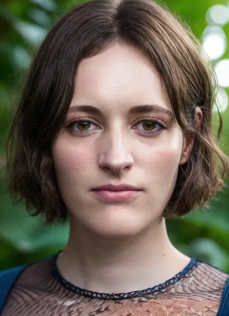 A stunning intricate color close up portrait of (sks woman:1) , wearing choker, epic character composition, sharp focus, natural lighting, subsurface scattering, f2, 35mm, film grain, , by Imogen Cunningham, <lora:lora-small-emily-blunt-v1:1>