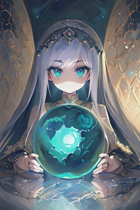 (masterpiece, best_quality, ultra-detailed, immaculate:1.3), epic, illustration, the mysterious enchantress gazes into her crystal ball. <lora:envyfantasymix05-envy_fantasy_mix_05_-_v1.0:0.7> ., <lora:realistic_quality-realistic_quality_leco_-_v1.0:0.7>