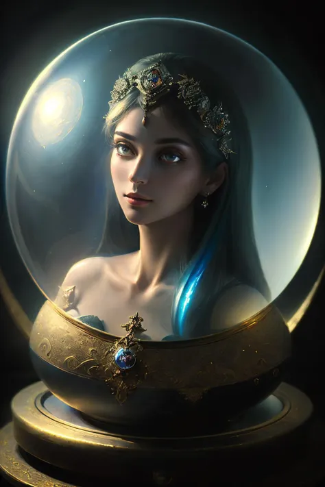 (masterpiece, best_quality, ultra-detailed, immaculate:1.3), epic, illustration, the mysterious enchantress gazes into her crystal ball.  <lora:envyfantasymix05-envy_fantasy_mix_05_-_v1.0:0.7> ., <lora:realistic_quality-realistic_quality_leco_-_v1.0:0.7>
