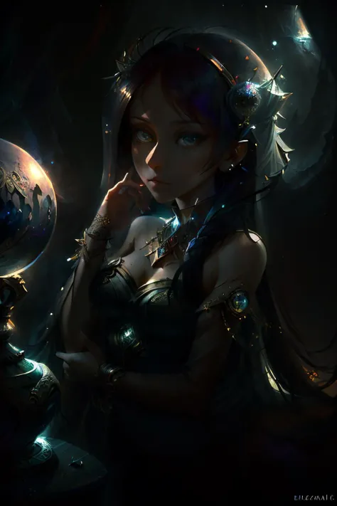 (masterpiece, best_quality, ultra-detailed, immaculate:1.3), epic, illustration, the mysterious enchantress gazes into her crystal ball. <lora:envyfantasymix05-envy_fantasy_mix_05_-_v1.0:0.7> ., <lora:realistic_quality-realistic_quality_leco_-_v1.0:0.7>