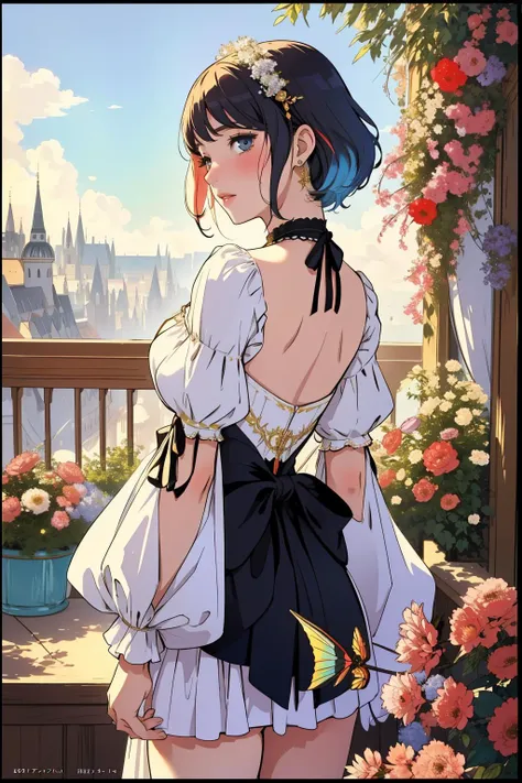 1girl, [ (impressionism art designed by James Tissot:1.2) | (Harald Sohlberg:1.1) | (Makoto Aida:0.8) ], grand Redshift render, majestic, fairy tale, modelshoot style shot of a Sophisticated Sad ("She will be loved, and she will be loved.":1.3) , at Pitiful Whiterun, Mean city street and garden, Foggy, shallow depth of field, Ultrarealistic, Disgusting, Sots Art, Rembrandt lighting, Fish-eye Lens, Autochrome, poster art, rainbow swirl, wallpaper, lots of details, 1920's, feminine, depressing