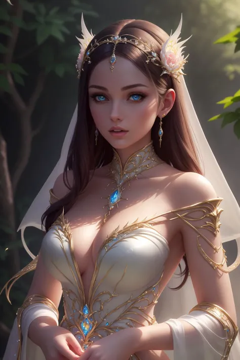 Emily VanCamp, mermaid bride sexy clothes, character portrait, 4 9 9 0 s, long hair, intricate, elegant, highly detailed, digital painting, artstation, concept art, smooth, sharp focus, illustration, art by wlop, charlie bowater and alexandra fomina, no water marks