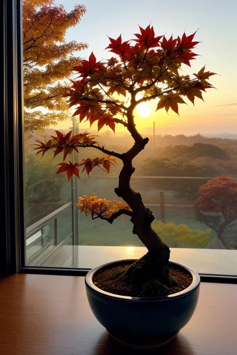 Colored leavesãTrees with autumn leavesãBeautiful autumn leaves,Ultra-exquisite details, intricate detailes, Cinematic, Hyper Real Soft Light, Sunset lighting, Diffuse Soft Light, Shallow depth of field, Sharp focus bokeh, Ray tracing, Subsurface scattering, Super Detail, (meticulous, Super refined) , Surreal realism, Bonsai on the windowsill, evening, Sunset, Bonsai illuminated by the setting sun, plant, potted plant, still-life, Autumn, Autumn leaves, stone garden, potted plant, Haze, masters , Award-Winning Works
<lora:Detail Slider V2 By Stable :0.4>