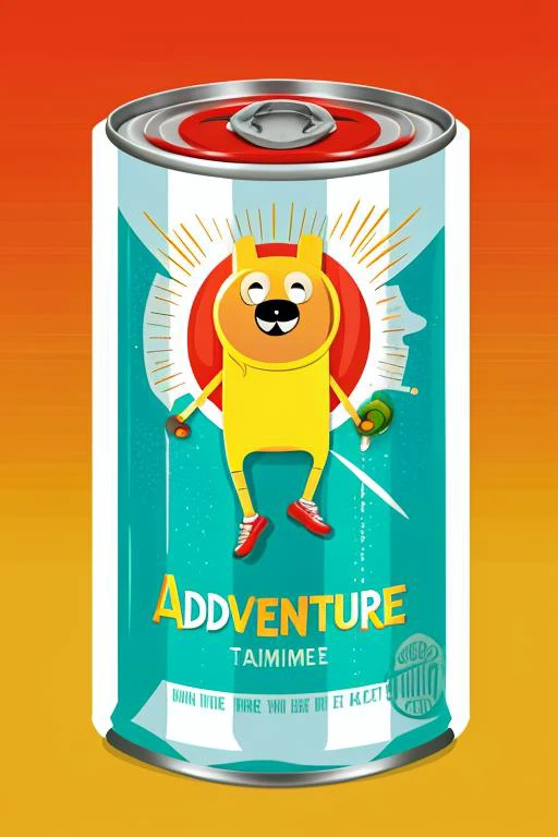 vector art of a humanoid soda can, dressed as a wizard, cute adventure time style