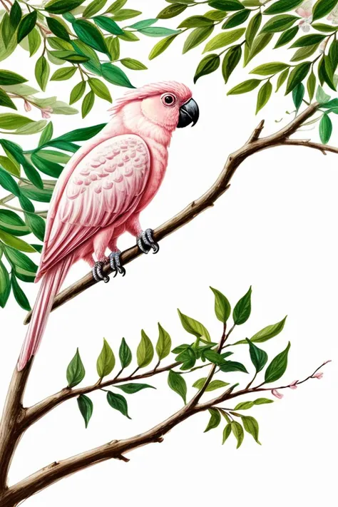 pltn style, Pink and white cest galah cockatoo bird in a tree with green leaves and flowers ,animation for children book illustration , cute big circular reflective eyes, unreal engine cinematic smooth, intricate detail
<lora:Detail Slider V2 By Stable :0.4>