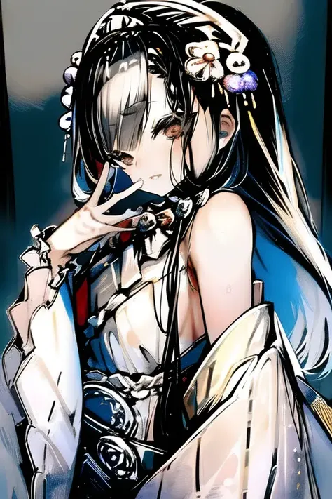 <lora:chaofengV10:1>,<lora:soleilStyleV1:1>,(masterpiece, best quality, hi-res:1.2), 1girl, solo