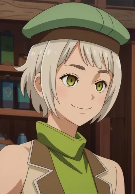 <lora:strongestsage:0.8>, Alma, smile, closed mouth, portrait