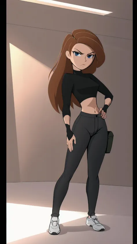 <lora:Kimberly_Ann_Possible:0.75> kimberly ann possible, kim possible, 1girl, brown hair, long hair, big hair, BREAK, <lora:acSTP:0.8> woman wearing acSTP skintight pants, STP grey, supermodel, BREAK,, masterpiece, best quality, extremely detailed, highly quality, 4k, sharp focus, professional, sharp focus, award winning, cinematic lighting, octane render, unreal engine, volumetrics dtx, Wallpaper,