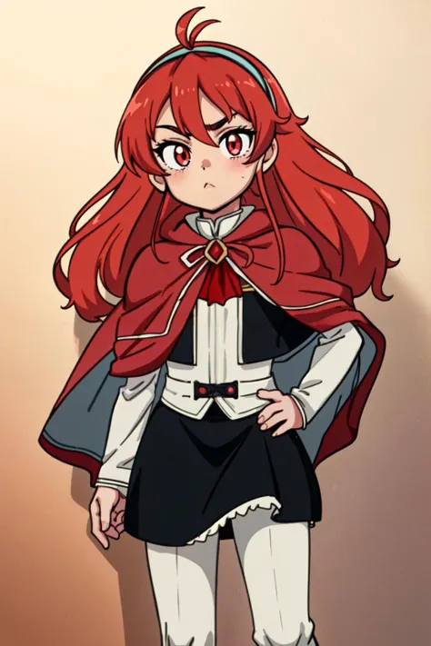 ultra high res, a cute girl, Eris Greyrat, detailed, AS-Younger <lyco:GoodHands-beta2:1.0> <lora:Eris Greyrat_V1-000005:0.65>, capelet, headband
