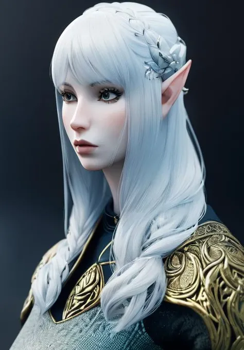 Ultra-detailed complex 3D rendering of the face, (masterpiece, top quality, octane rendering,), glamour shots full body image, very beautiful young elves, cleavage, (highly detailed skin: 1.2), (exposure: 1.1), ((blue micro bikini: 1.95)))). , 8k, (((very soft breasts)), (((conspicuous large pink areola)), beautiful Caucasian woman with white skin with full soft breasts with big buttocks, one, long braided hair, big breasts, dynamic angles, (((huge breasts: 2.4)), ultra-realistic photos, ((((((silver hair)))), futuristic urban background, facial muscles, (((((detailed and glamorous silver crown)))), In the style of Marvel Comics, ArtStation Trends, Clear Focus, Intricate Details, Very Detailed, Detailed Green Eyes, Sharp Focus, Digital Rendering, Professional, Abs, Lip Gloss, Glossy Skin, Sexy Pose, Golden Tattoo All Over Body, Silver Pattern All Over Body, Silver Lame Skin, Gold Glitter Skin, Mansuji, Buttocks, Jeweled All Over the Body, with silver scales, silver hair,