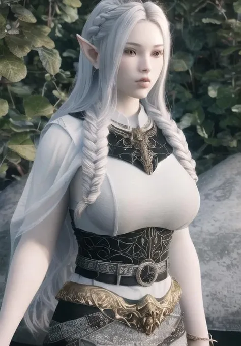 <lora:Snow_Elves-female:0.8>, snow_elves-female, 1girl, solo,, (masterpiece, best quality, absurdres, detailed, ultra-detailed:1.3), (highly detailed, high quality:1.3)