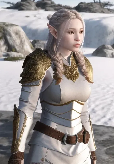 <lora:Snow_Elves-female:0.8>, snow_elves-female, 1girl, solo, armor, (masterpiece, best quality, absurdres, detailed, ultra-detailed:1.3), (highly detailed, high quality:1.3)