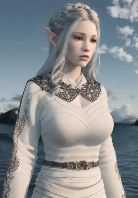<lora:Snow_Elves-female:0.8>, snow_elves-female, 1girl, solo,, (masterpiece, best quality, absurdres, detailed, ultra-detailed:1.3), (highly detailed, high quality:1.3)
