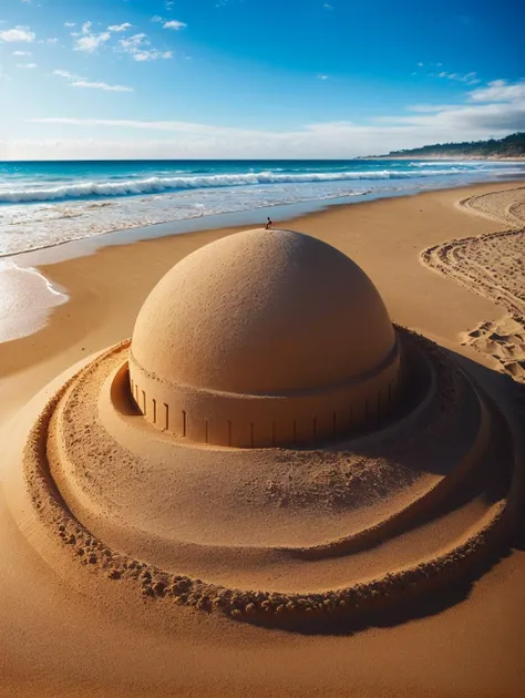 BioPunkAI, 3boys, beach, building, sand_sculpture, like a eyeball,, insane details, intricate details, hyperdetailed, ultra detailed, extreme detailed, highest detailed, high_detail, colorful, beautiful, hdr, photorealistic, highres, ultra_high_res, photography, aesthetic, extremely_delicate,, (masterpiece:1.3), (best_quality:1.3), (ultra_detailed:1.3), 8k, extremely_clear, realism, (ultrarealistic:1.3)