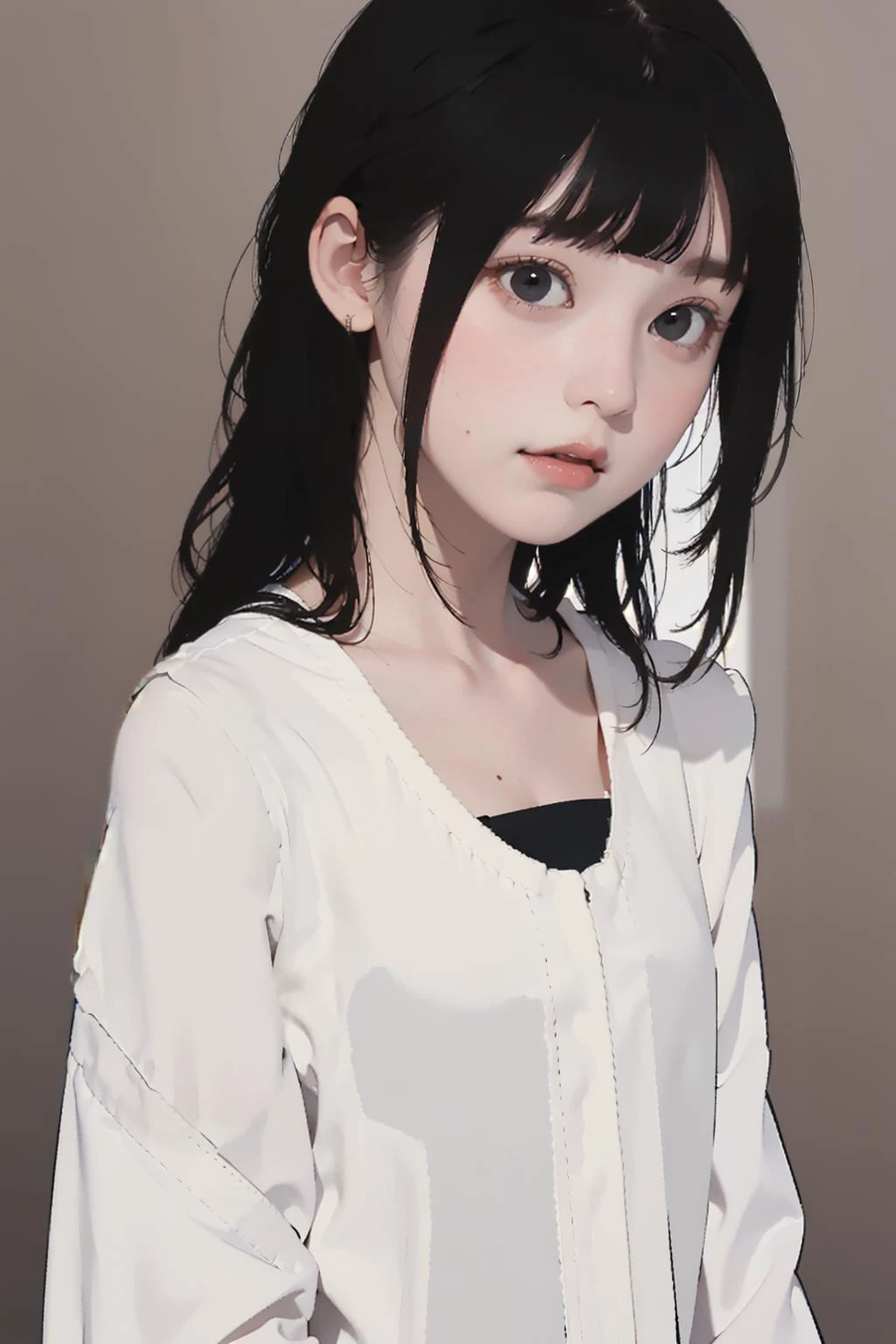 pretty
1 girl, , black ombre, ,
solo, <lora:GoodHands-beta2:0.8>, (simple background, dark brown color palette:1.1), sketch, illustration
from front, frontal view,
wide pose, standing, Bangs
,(flat chest:1.5)
<lora:add_detail:-1.5>, <lora:flat2:1.2>, upper body, <lora:nakashimayuki_lora:0.7>, (blunt bangs:1.5), long hair,