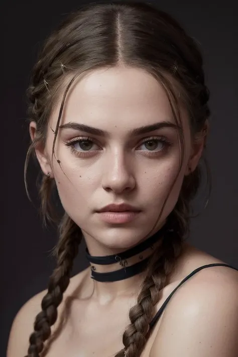 photo of sks woman with braided pigtails, a woman as a movie star, modelshoot style, (extremely detailed CG unity 8k wallpaper), photo of the most beautiful artwork in the world, professional majestic oil painting by Ed Blinkey, Atey Ghailan, Studio Ghibli, by Jeremy Mann, Greg Manchess, Antonio Moro, trending on ArtStation, trending on CGSociety, Intricate, High Detail, Sharp focus, dramatic, photorealistic painting art by midjourney and greg rutkowski <lyco:alexaMareka:1>