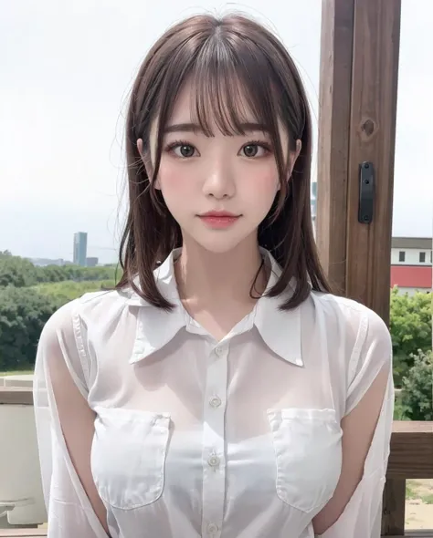 (realistic:1.4), best quality, ultra high res,
4k, instagram,
higly detailed, 
(wearing white shirts:1.3),
full body shot,
VirtualGirl-Aim, medium breasts, straight hair, long hair, black hair, black eyes, crystal pendant,