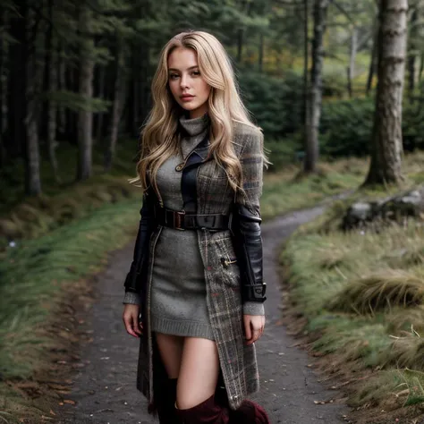 (Scottish Highlands, SFW, long woolen dress, tweed coat, leather boots, hiking through the moors, late morning:1.35) Instagram_Influencer_84_By_Stable_Yogi
Faceshot_By_stable_yogi
<lora:Detail Blaster By Stable Yogi:0.5>
(center_parted_long_wavy_blonde_hair)