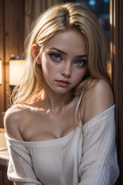 masterpiece, high quality, 8k, (looking at the viewer: 1.1), beautiful, hot, seductive, night, city lights, rain, photorealistic, high resolution, detailed , raw photo, (animated: 1.2), hyper detailed, best quality, ultra high resolution, cozy house interior,
1girl, woman with tanned skin, medium breasts, oiled blond hair, (eye contact: 1.1), beautiful face, (detailed face: 1.2), blond hair, white clothes,
<lora:locon_perfecteyes_v1_from_v1_64_32:1> ,<lora:hairdetailer:1>