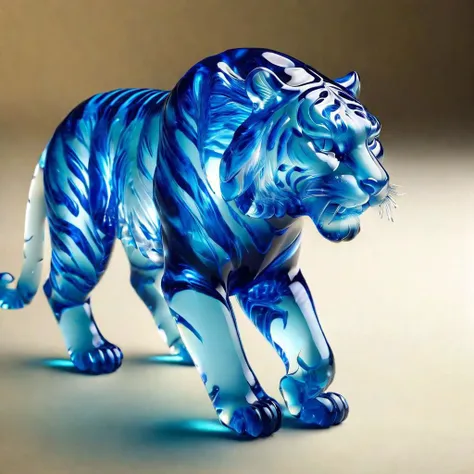 masterpiece, best quality, ral-blueresin tiger