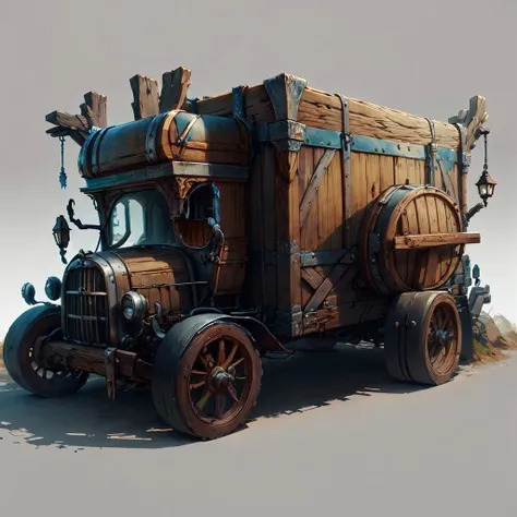 <lora:WoodIronAI:.9> WoodIronAI
truck . detailed, intricate
