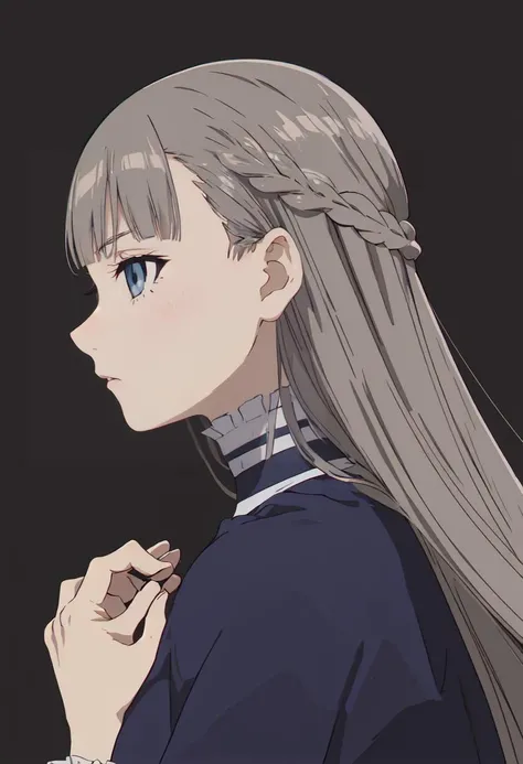 (safe:1.10), best quality, masterpiece, highres, solo, (lawine_sousounofrieren:1.10), profile, from side, upper body, anime_style, 15 <lora:lawine_sousounofrieren:0.80>