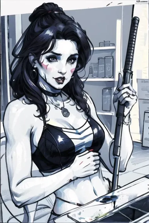 painting of Firebrand Republican congresswoman Lauren Boebertâs reelection plans in a Colorado district she recently switched to are not going according to plan, at least based on the results of a new straw poll. , <lora:R2W_paint:1>