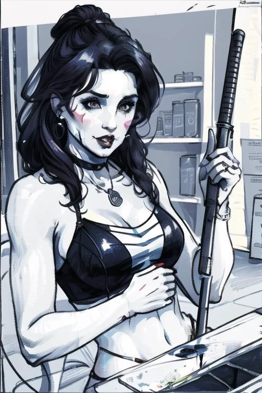 painting of Firebrand Republican congresswoman Lauren Boebertâs reelection plans in a Colorado district she recently switched to are not going according to plan, at least based on the results of a new straw poll. , <lora:R2W_paint:1>