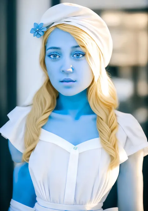  (1girl, smurfetteOC:1), cute, (hat, white dress:1.2), looking at viewer, (in a sauna:1.4), (masterpiece, best quality), a naked 1 smurfette sweaty, (nude:1.3), small boobs, perfect boobs, female Geriatric, Lanky, Berber, ( colored skin, blue skin, blonde:1.2), (cartoon:1.2), Curled Ears, Round Chin with Cleft, Angular Jaw, Unique Cheeks, Unique Forehead, Graceful Posture, makeup, blond Dutch braid hair, Leaning forward with curiosity (Sponge Bob:1) ,uhd,4 k,(nsfw:1)


