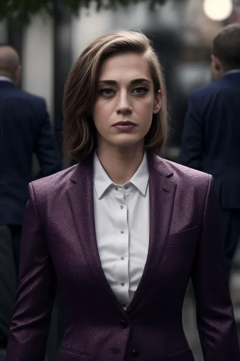 <lora:add_detail:1>, <lora:GoodHands-vanilla:1>,, A stunning intricate full color picture of (11zzy:1),upper body, wearing a suit, epic character composition, sharp focus, natural lighting, subsurface scattering, bokeh, f2, 35mm, film grain, <lora:LowRA:0.4>, <lora:lizzy-01 (1):0.85>
