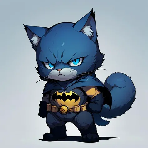 c4tt4stic, batman, blue fur,full body,cat, blue eyes , <lora:c4tt4stic:0.8>