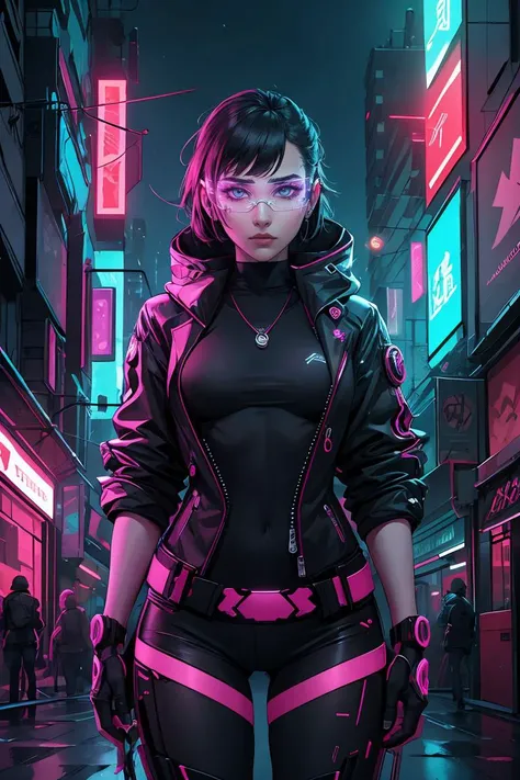 ((masterpiece:1.2,top quality)),woman,4K,futuristic led glasses,cyberpunk glasses,<lora:LED_Glasses-000012:0.8>,