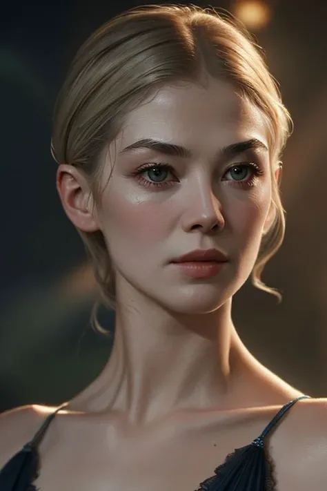 (closeup:1.1) photo of (CR-RosamundPik3-frankyfrank2k:0.95) as (young:1.0) woman, (oiled shiny skin:1.0), (tilted angle shot:1.0), (tilted head pose:1.0), (undercut:1.0) hair,
(8k uhd:1.0), (best quality:1.0), (masterpiece:1.0), (sharp focus:1.0), (mono color backdrop:1.0),