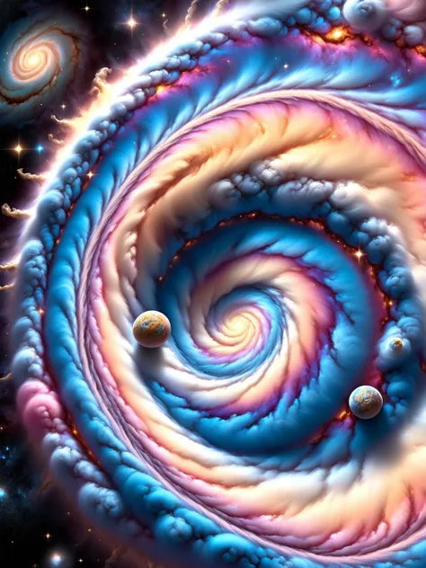 ral-flufblz spiral galaxy, nebulae, soft texture, pastel colors, <lora:ral-flufblz:0.5>, (masterpiece:1.2), best quality, (hyperdetailed, highest detailed:1.2), high resolution textures, <lora:EnvyBetterHiresFixXL01:1>