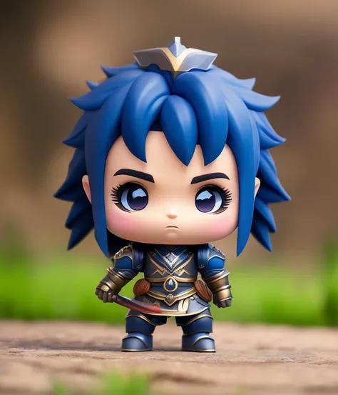 full-body portrait product Photography of a mystical chibi kawaii nenodroid warrior emoji, realistic, finely detailed, depth of field, amazing, growth, visual impact, ultra-detailed, Professional, masterpiece, commissioned, best quality