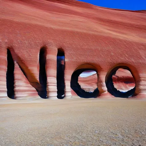a bizarre rock formation